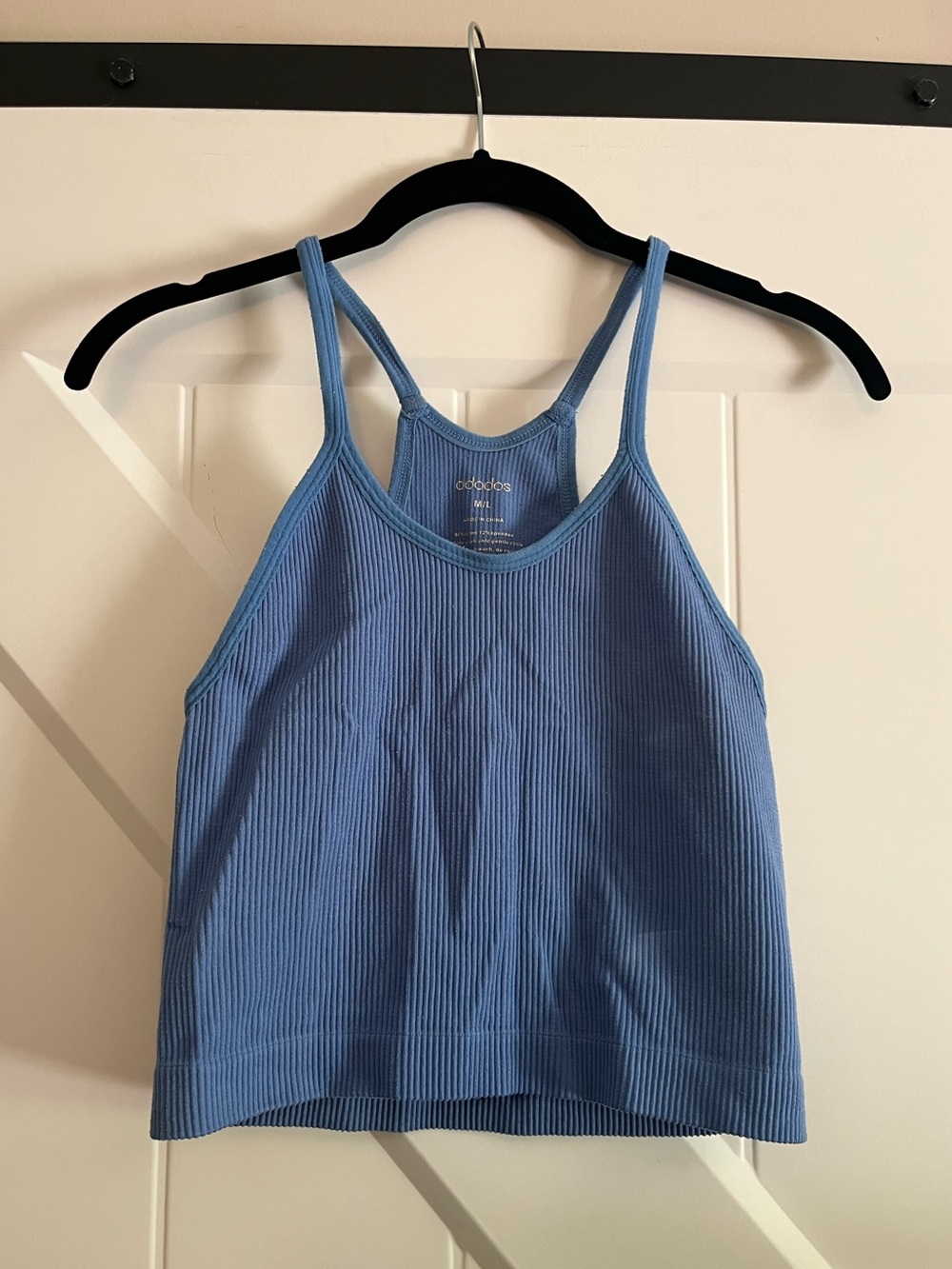 Seamless Blue Cropped Tank